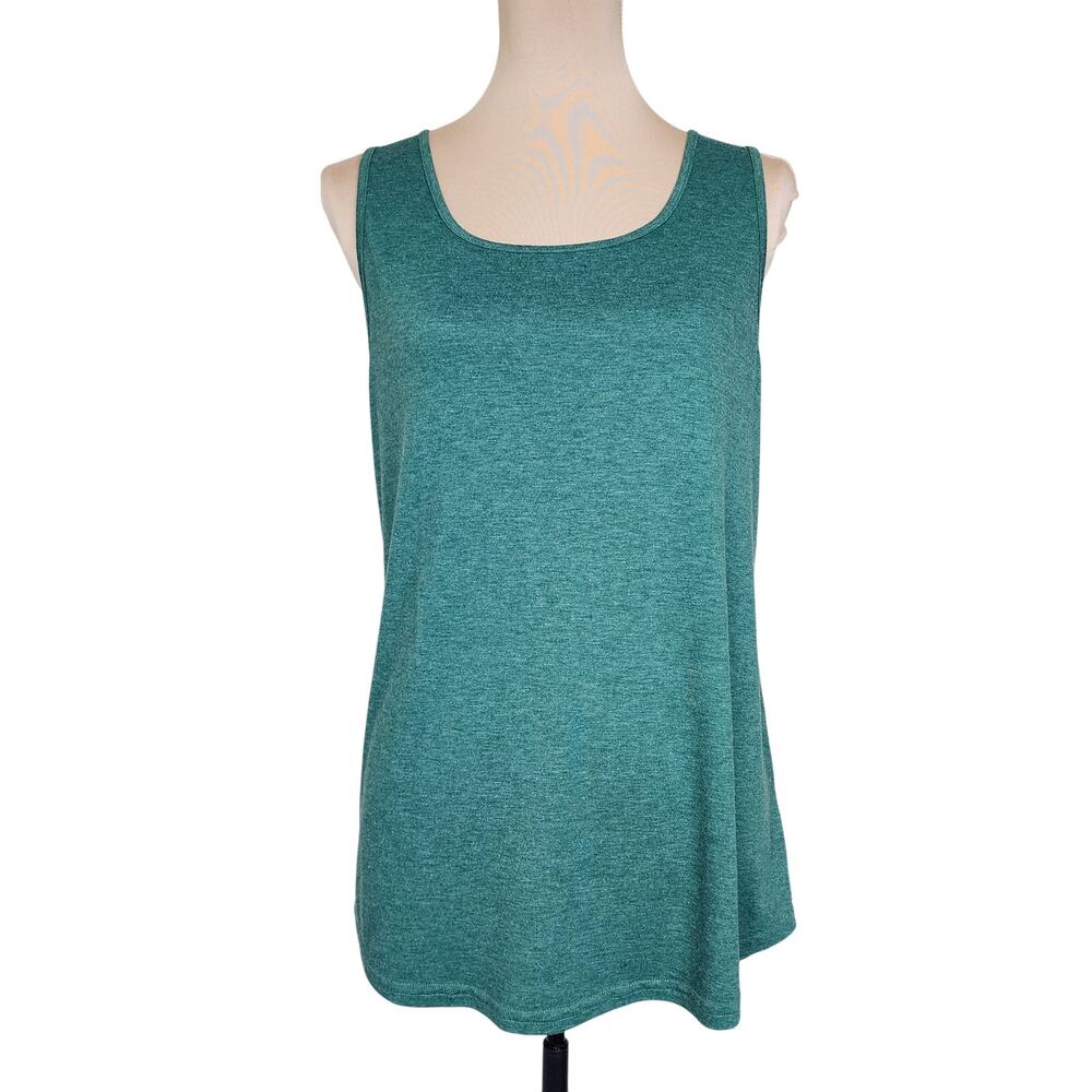 Cyanstyle Large Green Tank Top